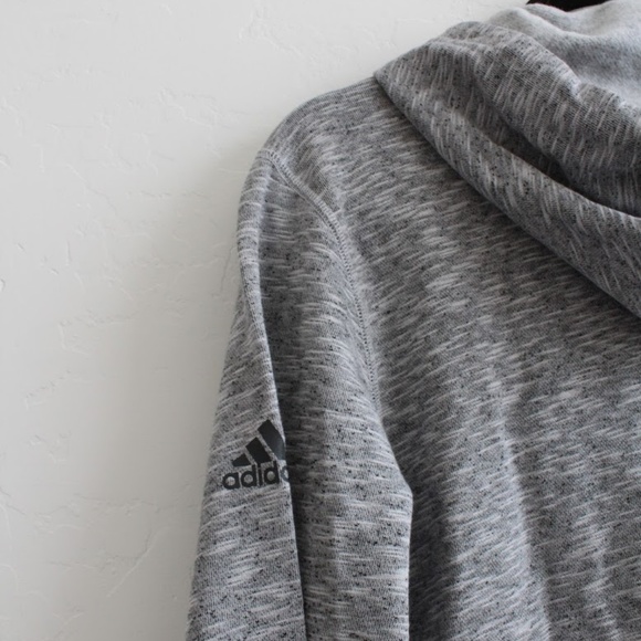 NWT ADIDAS CROSS-UP GRAY HOODED JACKET SIZE S - Picture 4 of 5